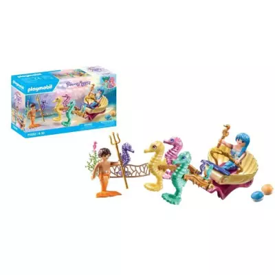 Calèche sirènes et hippocampes: Univers miniature, dimensions compactes