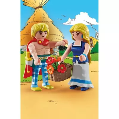Duo Astérix Tragicomix et Falbala - Univers Miniature