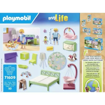 Ensemble My Life Playmobil 71609 Chambre de parents - Maison d'architecte