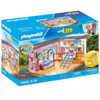 Découvrez la chambre d'enfant PLAYMOBIL 71610 avec lit cabane! Découvrez la chambre d'enfant PLAYMOBIL 71610 avec lit cabane!