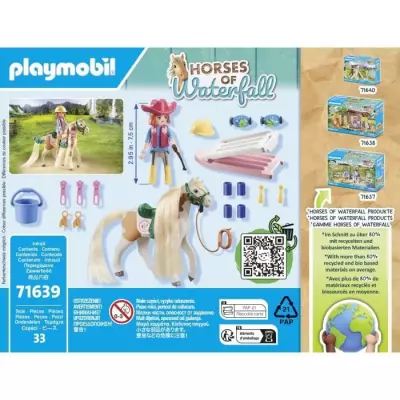 Figurine miniature PLAYMOBIL 71639 Ellie avec cheval, Horses of Waterfall Figurine miniature PLAYMOBIL 71639 Ellie avec cheval, Horses of Waterfall