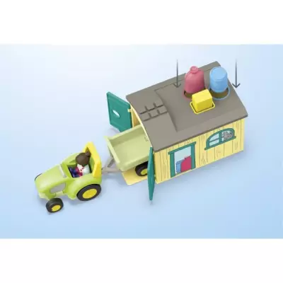 Ferme tracteur et animaux PLAYMOBIL Junior 71656 - Pour bébé et enfant