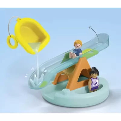 Découvrez un îlot aquatique avec toboggan pour enfants dès 1 an Découvrez un îlot aquatique avec toboggan pour enfants dès 1 an