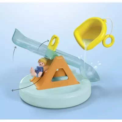 Découvrez un îlot aquatique avec toboggan pour enfants dès 1 an Découvrez un îlot aquatique avec toboggan pour enfants dès 1 an