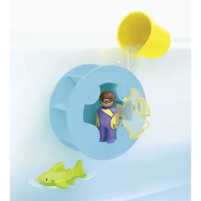 Roue aquatique PLAYMOBIL Junior: jeu avec bébé requin Roue aquatique PLAYMOBIL Junior: jeu avec bébé requin