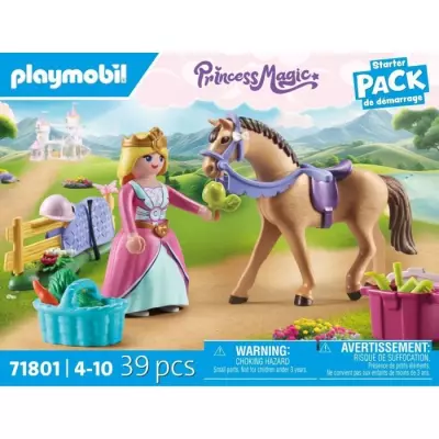 Figurine Princesse Cavalier avec Cheval - Univers Miniature Figurine Princesse Cavalier avec Cheval - Univers Miniature