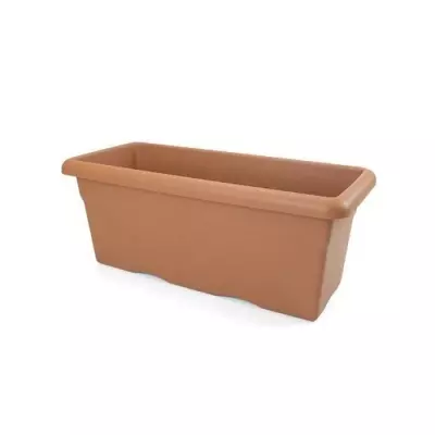 Jardinière rectangulaire terracotta - 100x44 cm