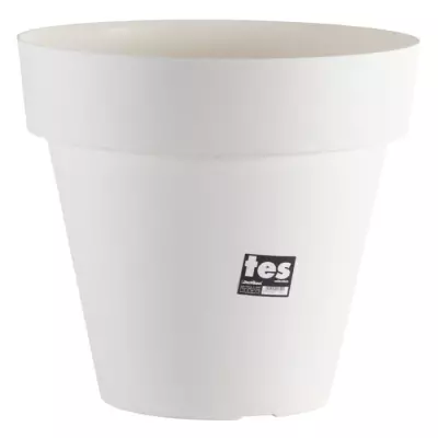 Pot de fleurs Tes 48 cm Blanc - Idéal pour votre jardin!