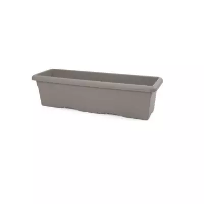 Jardinière rectangulaire PLASTIKEN - 60 x 33 cm - Taupe