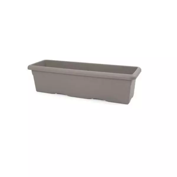 PLASTIKEN Jardiniere rectangulaire - 60 X 33 cm - Taupe