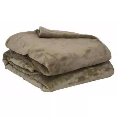 Plaid microflanelle TOISON D'OR - Doux et chaleureux - 130x170cm