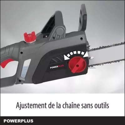 Tronçonneuse Électrique Powerplus - 2200 W, Guide 400 mm