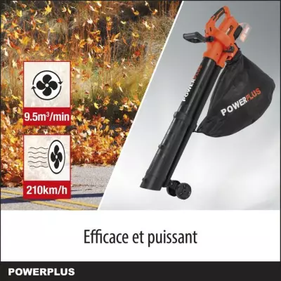 Souffleur de Feuilles 3-en-1 sans Fil - POWDPG75270