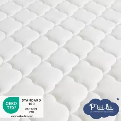 Matelas Bébé Parfait 60x120x10 cm - 2 Faces Saisons - Anti Acarien