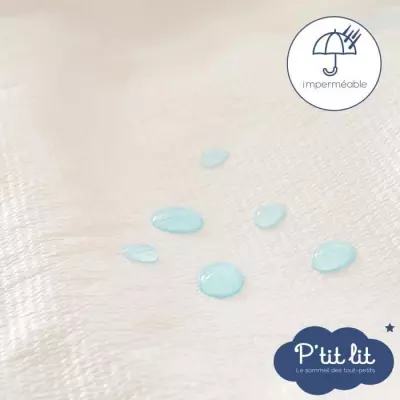 Lot de 2 Protèges Matelas Bébé Anti Acariens - 60x120 cm - Imperméable et Absorbant