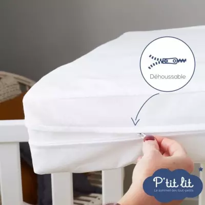 Housse intégrale matelas 70x140x15 cm Imperméable - Anti-Punaise de lit