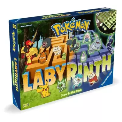 Labyrinthe Pokémon Glow in the Dark - Jeu Classique pour Enfant et Famille