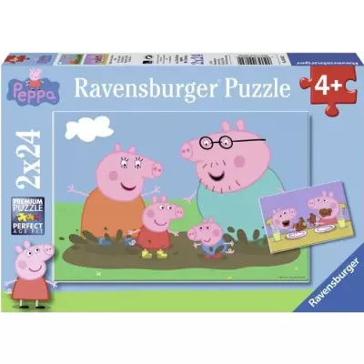 Puzzles Peppa Pig La vie de famille Ravensburger 2x24 pièces PUZZLE