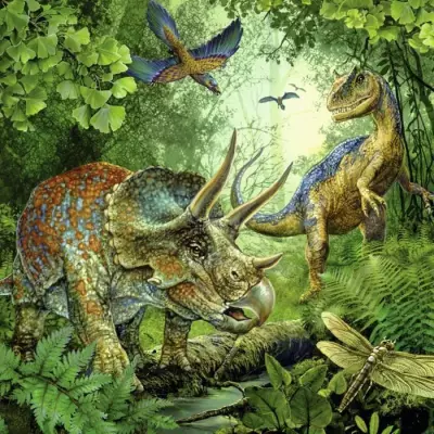 Puzzles 3x49 pièces - La fascination des dinosaures - Ravensburger - Lot de puzzles pour enfants