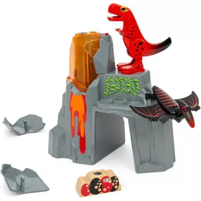 Brio Volcan en Eruption Dinosaure - Accessoire pour Circuit de Train - Action de Jeu sans Pile - 3 Ans