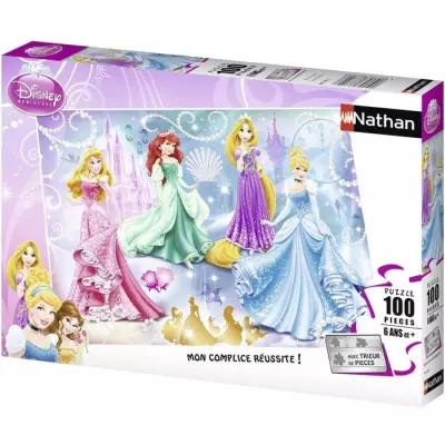 Puzzle 100 pièces Princesses étincelantes - Disney Princesses - Trieurs de pièces Puzzle 100 pièces Princesses étincelantes - Disney Princesses - Trieurs de pièces