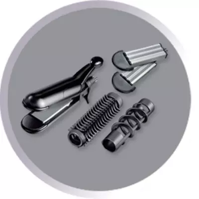 Multistyler 5en1 - Remington S8670, style tous azimuts, 4 embouts interchangeables
