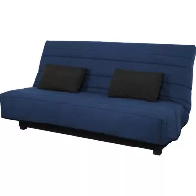 Banquette clic clac 2 places Dunlopillo - Marine - Confortable et pratique