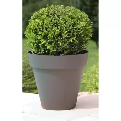 Jardinière RIVIERA Soleilla Ø 60 cm - Gris pailleté - Made in France
