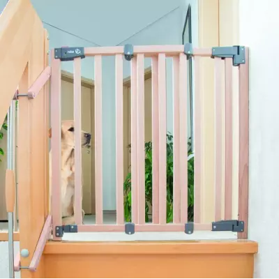Barriere de Sécurité Bébé pour Escalier Safety Up - Roba - Bois Naturel