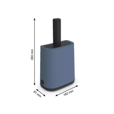 Pelle à litière avec support ROTHO MYPET BIALA - Bleu Horizon