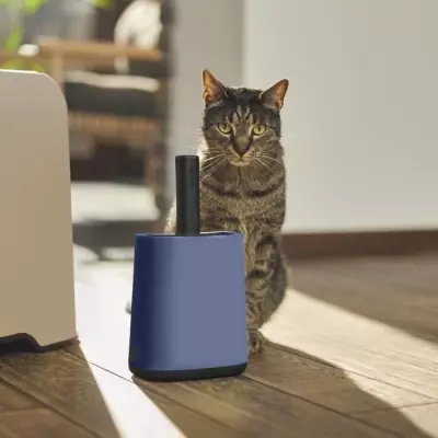 Pelle à litière avec support ROTHO MYPET BIALA - Bleu Horizon