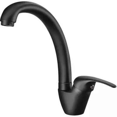 Mitigeur évier NEWBURY noir - Design compact et élégant
