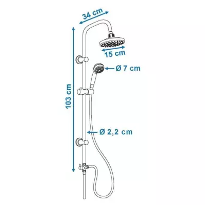 ROUSSEAU Colonne de douche Sonora compacte