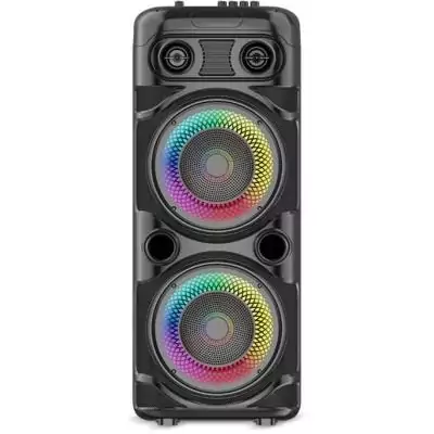 Enceinte Karaoké lumineuse - INOVALLEY - KA123-XXL - Bluetooth V5.0 - 75 cm - 900 W - Noir