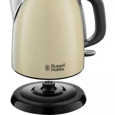 Bouilloire Compacte Russell Hobbs 24994-70 Colours Plus - 1L, Rapide, Anti-Calcaire, Crème