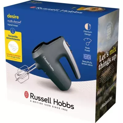 Batteur à main RUSSEL HOBBS Desire Matte Charcoal - Puissant et élégant
