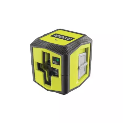Mesurez avec précision jusqu'à 15m avec le laser croix vert RYOBI!
