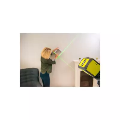 Mesurez avec précision jusqu'à 15m avec le laser croix vert RYOBI!