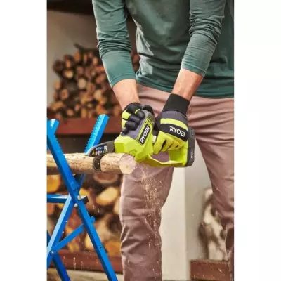 RYOBI - Élagueur 18V Brushless - guide 10 cm - 6 m/s - tendeur sans outil