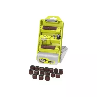 Coffret ponçage / polissage RYOBI 29 pcs - Compact et complet