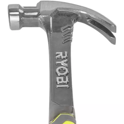 Marteau arrache-clous Ryobi en fibre de verre 450g - Outil compact et efficace