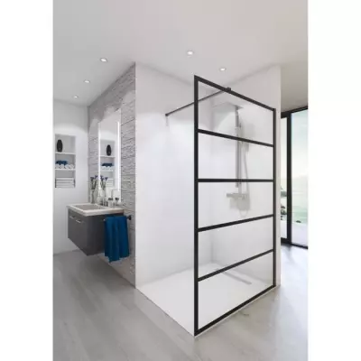 Paroi de douche AURYS BALEARES ATELIER N°2 - Verre Timeless 8 mm - Made in France