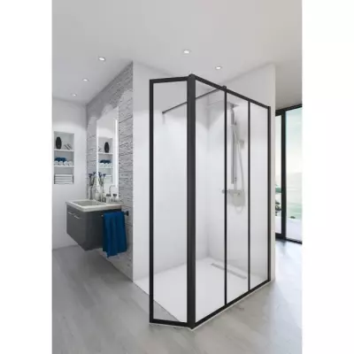 Paroi de douche Saint-Gobain BALEARES ATELIER N°8 - Verre Timeless 8 mm trempé