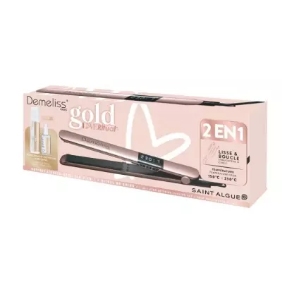 Coffret Premium SAINT ALGUE Demeliss Gold Love - Lisseur 2 en 1 & Soins Inclus