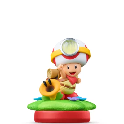 Figurine Amiibo - Capitaine Toad & Fleur Cancan • Collection Super Mario