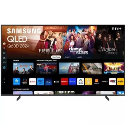 TV QLED Samsung 65Q60D - 4K UHD HDR - Smart TV - Gaming Hub