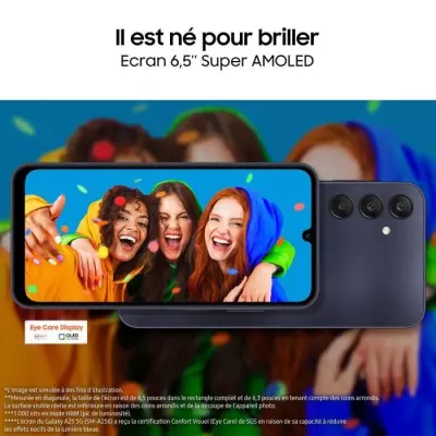 Samsung Galaxy A25 Smartphone 256Go 5G Bleu - Plus responsable et facilement réparable