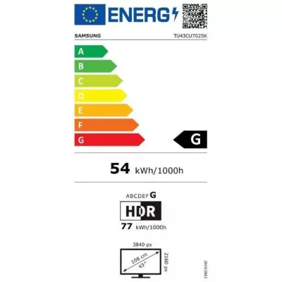 TV LED Samsung 43'' 4K UHD HDR Smart TV - Gaming HUB