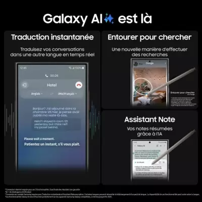 Samsung Galaxy S24 Ultra 256Go Noir - Plus responsable, plus facilement réparable