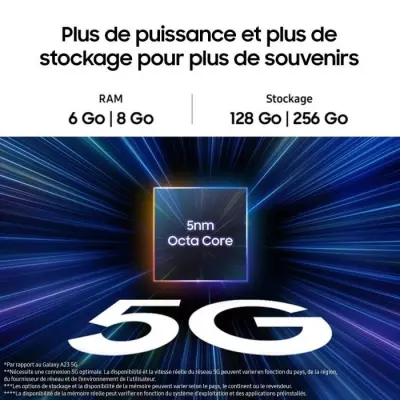 Samsung Galaxy A25 Smartphone 256 Go 5G Bleu - Plus responsable, plus facilement réparable